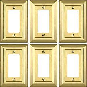 Metal Wall Plate for Electrical Outlets, Applicable to Single Decoretor
