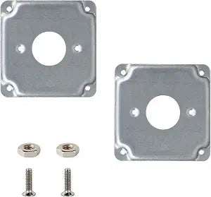 4 Inch Electrical Box Square Exposed Work Cover 2 Pack