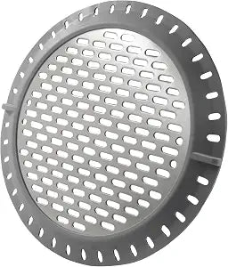 1Pcs Hair Catcher Drain Protector, Weighted Metal Strainer Flat Cover Round Stopper, Bathroom Filter for Shower & Tub/Sinks(Gray)