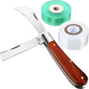 Grafting Knife with 2 Grafting Tape for Pruning Budding Fruit Tree Floral