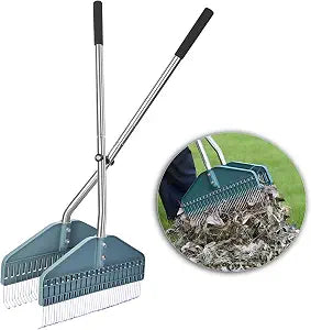 YEELOR Leaf Grabber Rake, 36.6 Inches, 3.3 PoundsStraight Grip