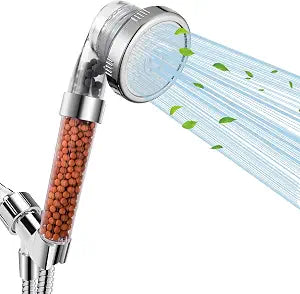 Filtered Shower Head with Handheld, High Pressure, for Hard Water