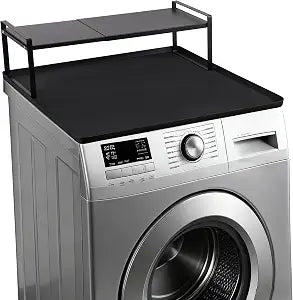 Washer and Dryer Countertop with Extendable Shelf and Silicone Mat, Washer Dryer Shelf with Mat, Universal Front Load Washer and Dryer Countertop Set for Laundry Room Organization (14-25 Inch)