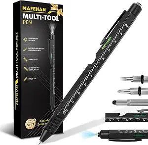 MAFEHAN 9-in-1 Multitool Pen, Gifts for Men Dad Husband Grandpa