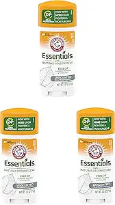 Arm & Hammer Deodorant 2.5 Ounce Essentials Unscented (73ml) (3 Pack)