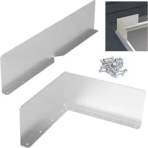 2 Pcs Gutter Valley Splash Guards, Rain Gutter Valley Roofing Gutter Guards
