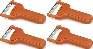 Joseph Joseph SafeStore Peeler, One Size, Orange (Pack of 4)