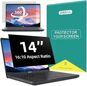 ZOEGAA 4-way 360 Laptop Privacy Screen 14 inch 16:10 Aspect Ratio