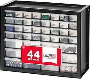 IRIS USA 44-Drawer Small Parts Storage Cabinet, Crafts, Made in USA, Black