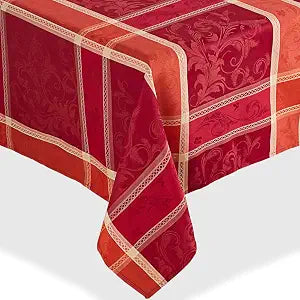 SARO LIFESTYLE Plaid Design Autumn Fall Season Tablecloth, 70" x 104", Multi