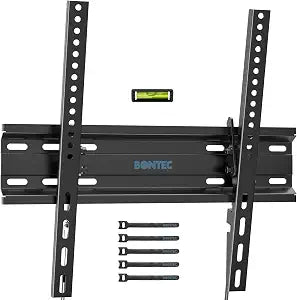 BONTEC TV Wall Mount Tilting, 23-60 inch TVs, Max VESA 400x400mm