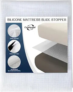 Silicone Mattress Gripper Queen, 54 x 72 in, Rug Slide Stopper, Non-Slip Grip Pad, Keep Mattress from Sliding for Bed, Sofa, Couch, Chair Cushion