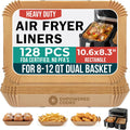 Air Fryer Liners Disposable Large 10.6'' Rectangle for 8-12QT Basket 128 Pcs
