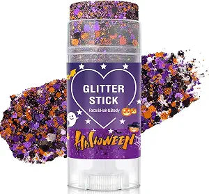 Halloween Body Glitter Stick for Face and Hair, Long Lasting Sparkle