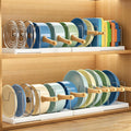 Nigelia 31.5" Expandable Pots and Pans Lid Organizer Under Cabinet (2 Pack)