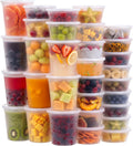 KICHLY Deli Containers with Lids 32 Oz, 16 Oz & 8 Oz, 60 Pack, Clear