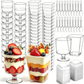 430-Pack 5oz Disposable Clear Dessert Cups with Lids and Spoons
