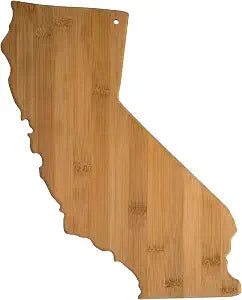 Totally Bamboo 20-7962CA California State Shaped Bamboo Serving and Cutting Board