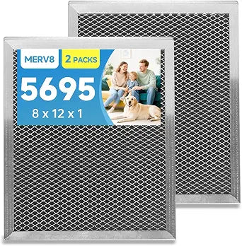 E070 5695 Washable MERV 8 Dehumidifier Replacement Filter Compatible with Whole-House Dehumidifiers 1820 1820Z E070 E070KZ E070KZM E070N E070Z E070T Size 8 x 11.5 x 1 inch 2 Packs