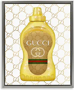 Fashionable Brunch Condiment Glam, 24 x 30 Inch Canvas in Floater Frame