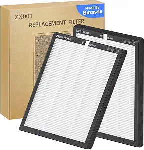 Original Replacement Filter Compatible with Bmasse Air Purifier,2Pack,White
