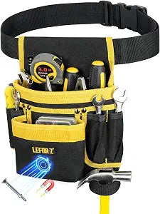 LEFORZ Tool Belt,13-Pockets Tool Belts for Men with Magnetic Tool Pouch