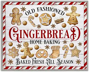 Old Fashioned Gingerbread Holiday, 11 x 14 Inch Framed Gicle Print