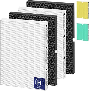 116130 Replacement Filter H for Winix 5500-2 Am80 Plasmawave Air Purifier,Multi-Layer Activated Carbon Filter, 2 Combo Pack