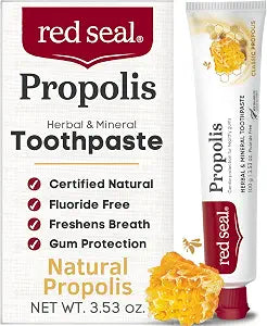 Red Seal Propolis Fluoride Free Natural Toothpaste - Mild Mint - 3.53 oz