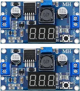DC-DC Buck Converter Modules LM2596S Adjustable Voltage Regulator, 2 Pcs