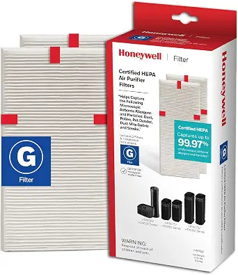 Honeywell Genuine HEPA Air Purifier Filter G, 2-Pack