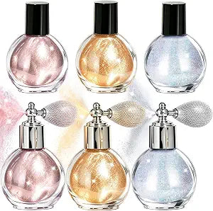 AROIC Body Glitter Spray Set, 6 Pack Sparkle High Gloss Hair & Body Shimmer