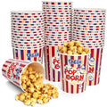 Covzoe 50 Pack Popcorn Buckets, 32Oz Disposable Paper Popcorn Boxes