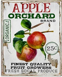 Stupell Industries Farmhouse Apples Country, 16 x 20 Inch Canvas Wall Art