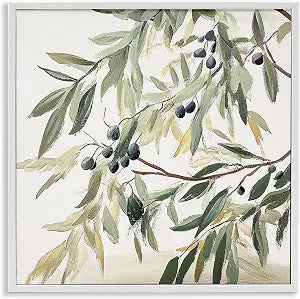 Pastel Floral Fruit Botanical, 17 x 17 Inch Framed Gicle Print