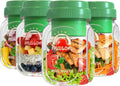 4 Pack 32 Oz Glass Salad Jars with Silicone Dressing Cup & Foldable Fork
