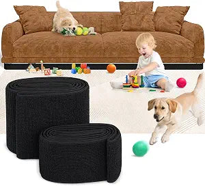 Under Couch & Bed Blocker, for Kids and Pets Toys, Elastic 3inch x 132inch