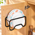 Paper Plate Dispenser, Adhesive or Countertop Plate Storage Organizer