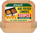 200Pcs Air Fryer Liners for Ninja Dual Airfryer, 8x5.5 Inch Rectangle Disposable Air Fryer Parchment Paper for Ninja DZ201/ DZ401/ DZ550, Bella Slim Airfryer & More, Air Fryer Accessories