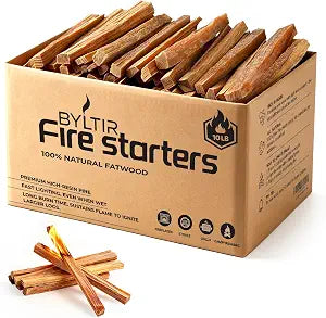 10lb Premium Fatwood Fire Starter Sticks,Resin-Rich Pine Wood Kindling