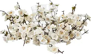 Nearly Natural Plum Blossom Candelabrum