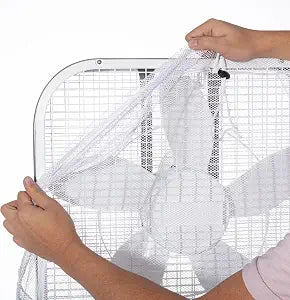 Window Box Fan Covers (Not Included Fan), Mesh Cover for Kid Safe and Finger Protector, Reusable Dustproof Cover, Industrial Fan Cover, Safety Fan Covers, 20 inch Diameter Square Cover, 2 PKS