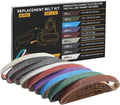 45 Pcs 1/2" x 12" Replacement Sharpening Belt Kit for Official Work Sharp Knife & Tool Sharpener (WSKTS & WSKTS-KT/Mk.1 & Mk.2) - Assorted Grits (80/120/240/400/600/800/1000/2500/5000)