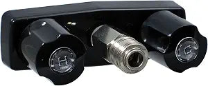 Phoenix Faucets PF213791 Plastic Dual Handle 4" Faucet with Quick Connect - Black