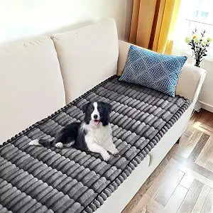 U-NICE HOME Non-Slip Couch Cover for Dogs Fuzzy Sofa Protector 27.6''x70''