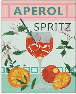 Tropical Cocktail Fruit Kitchen, 16 x 20 Inch Canvas Wall Art