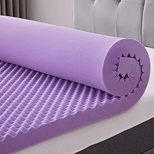 SINWEEK 2 Inch Egg Crate Memory Foam Mattress Topper Twin Size, Soft Mattress Pad for Back Pain Relief, Bed Topper, CertiPUR-US Certified