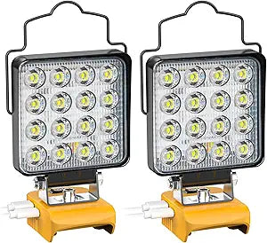2PCS LED Work Light Compatible with DeWALT 20V Battery,112W 11200LM