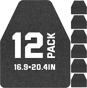 Urinal Mats for Men Bathroom 12 Pack, 16.9" x 20.4", Dark Gray
