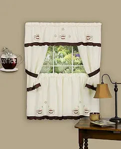 ACHIM Cuppa Joe Embellished Cottage Set, 58 x 36 in